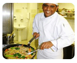 chef in kitchen